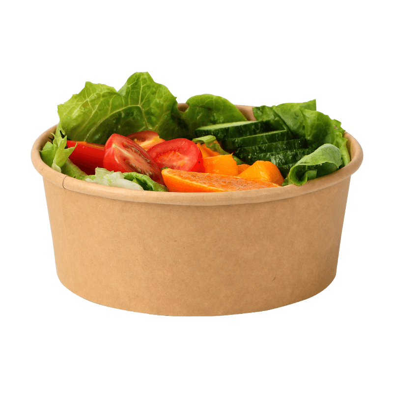 White Paper Salad Bowl-100% Natural Food Packaging-YANXIYAN